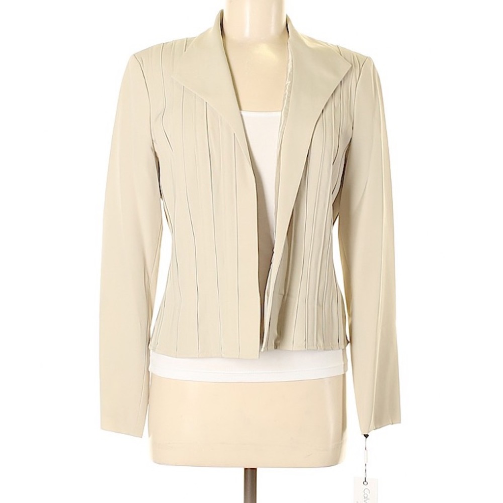 Calvin Klein khaki blazer, size 8 NWT